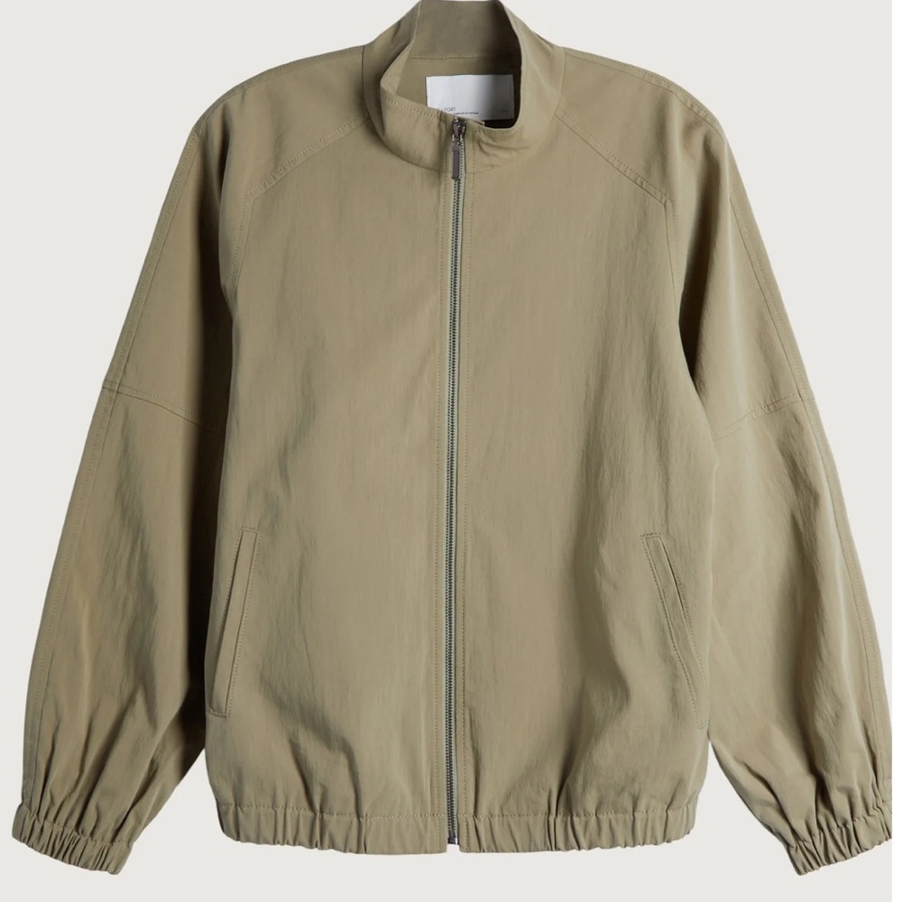 OAK + FORT Cotton Nylon Coach Jakcet